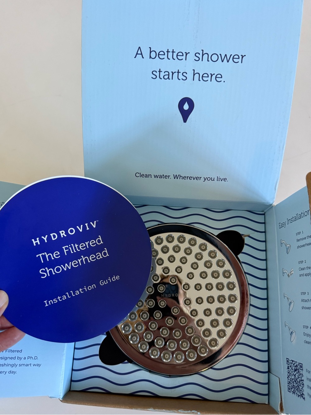 Hydroviv Filtered Showerhead - Chrome Trim